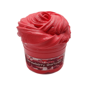 Strawberry Shortcake butter slime at The Vault Slime Lab Slime Shop